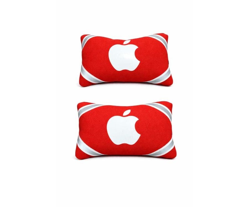 2 Pieces Logo Car Headrest – Comfortable Neck Pillow for Long Driving